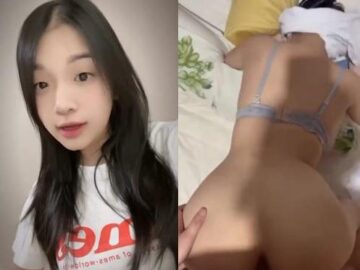Bắt em gái xinh xắn chổng mông để anh doggy