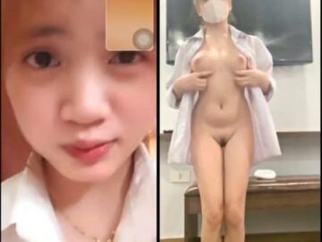 Nữ sinh còn mặc nguyên áo đồng phục call sết khoe quả body căng đét